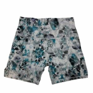 lululemon Align Wunder Train High-rise 6” Shorts Size 8 Floral Watercolor Biker